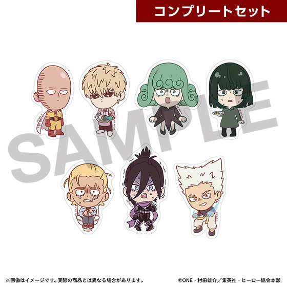 アニメ10周年記念「ワンパンマン展」 トレーディングダイカットステッカー　コンプリートセット 【2026年10月中旬頃から順次お届け予定】