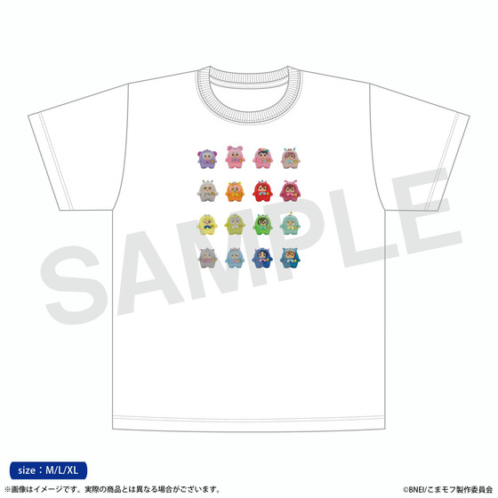 こまどり モフモフパレード Tシャツ（白）XL 【2027年2月下旬頃より順次発送】