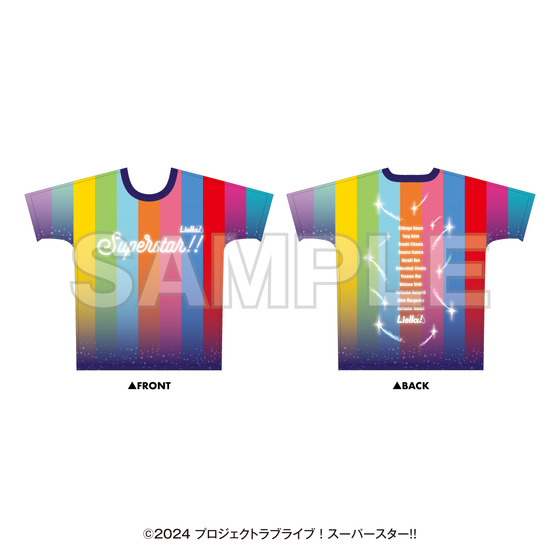 TVアニメ『ラブライブ！スーパースター!!』5th Anniversary POP UP SHOP スーパースター!!フルグラフィックTシャツ 【2026年11月下旬頃お届け予定】