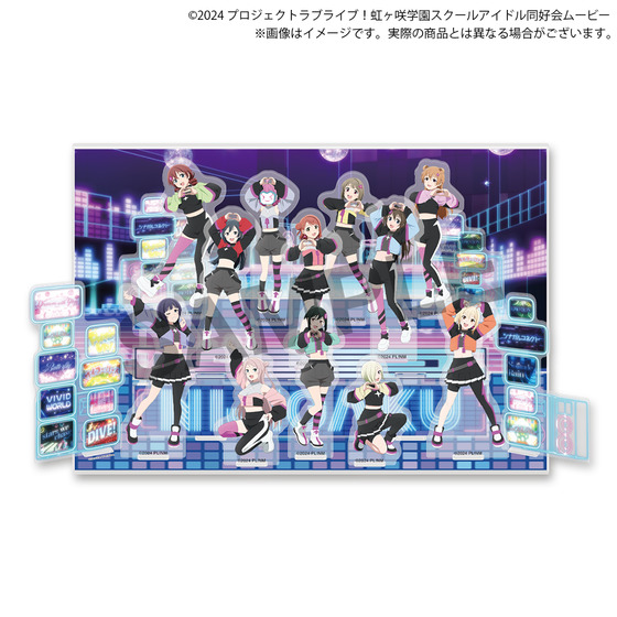 ラブライブ！虹ヶ咲学園スクールアイドル同好会 虹ヶ咲学園購買部 ミニステージアクリルジオラマ　Go Our Way!