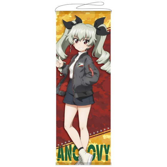 ガールズ＆パンツァー　MA-1スタイル　ビッグタペストリー　アンチョビ 【オ…