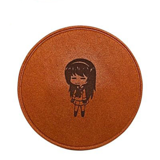 ガールズ＆パンツァーもっとらぶらぶ作戦です！　レザーコースター　冷泉麻…