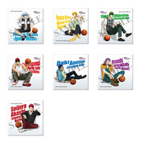 黒子のバスケ CDジャケットシリーズ スクエア缶バッジ feat.solo mini album(全7種・ランダム・BOX)