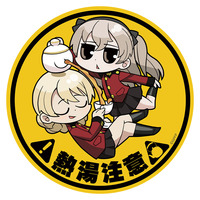 マグネットシート（ダージリン＆島田愛里寿） 【オンラインミニミニホビーショー／2025年4月発送】