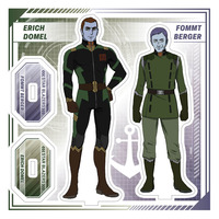 宇宙戦艦ヤマト ツインアクリルスタンド　エルク・ドメル＆フォムト・バーガー