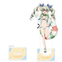 [ガールズ＆パンツァー　最終章]描き下ろし特大アクリルスタンド（アンチョビ／リゾート水着） 【オンラインミニミニホビーショー／2025年12月発送】