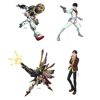 GGGP×RAGEコラボ オリジナルステッカーセットA (キャスターイラスト) 【2026年2月中下旬頃お届け予定】