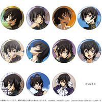 コードギアス 反逆のルルーシュ 生徒会報HOPE！　ルルーシュオンリー缶バッジvol.1