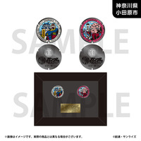 「ガンダムマンホールプロジェクト」 額装ピンズセット【神奈川県小田原市】_画像1