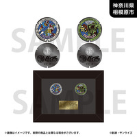 「ガンダムマンホールプロジェクト」 額装ピンズセット【神奈川県相模原市】_画像1