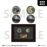 「ガンダムマンホールプロジェクト」 額装ピンズセット【静岡県静岡市】_画像1