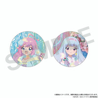 ぴえろ魔法少女シリーズ オーロラ缶バッジセット ～ときめきフォトスタジオ～［こんぺとリリィ＆ましゅールル］_画像1