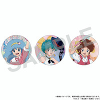 ぴえろ魔法少女シリーズ オーロラ缶バッジセット ～ときめきフォトスタジオ～［ペルシャ＆マジカルエミ＆パステルユーミ］_画像1