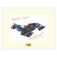 新世紀GPXサイバーフォーミュラ マシンデザイン 河森正治 直筆サイン入り複製原画【35周年アニバーサリーver.】_画像1