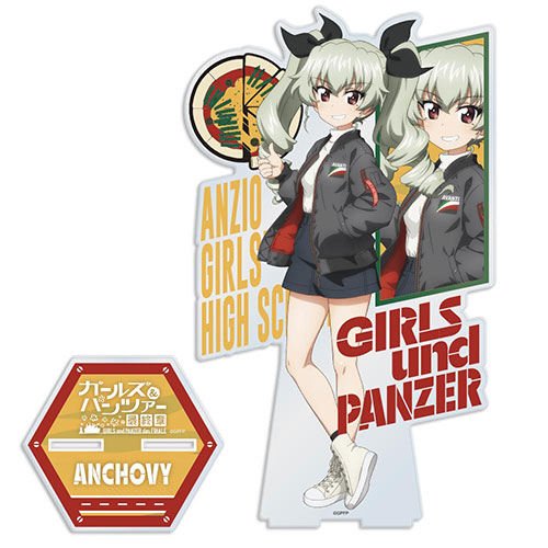 ガールズ＆パンツァー　MA-1スタイル　２０ｃｍアクリルスタンド　アンチョビの商品詳細
