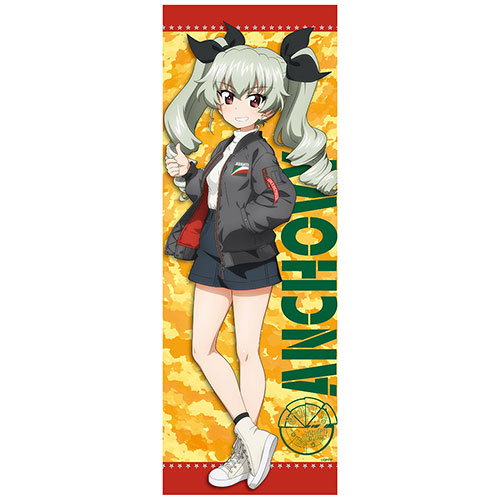 ガールズ＆パンツァー　MA-1スタイル　フェイスタオル　アンチョビの商品詳細