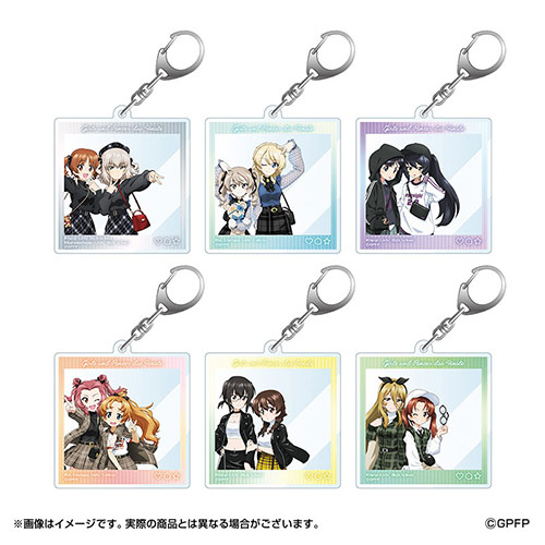 トレーディングスクエアアクリルキーホルダー(全6種/ランダム6個入り)の商品詳細