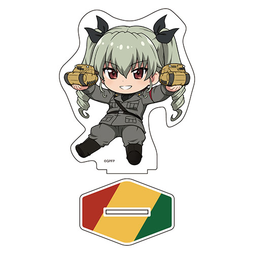 ガールズ＆パンツァー デフォルメイラストアクリルスタンド with 戦車ぬいシリーズ アンチョビの商品詳細