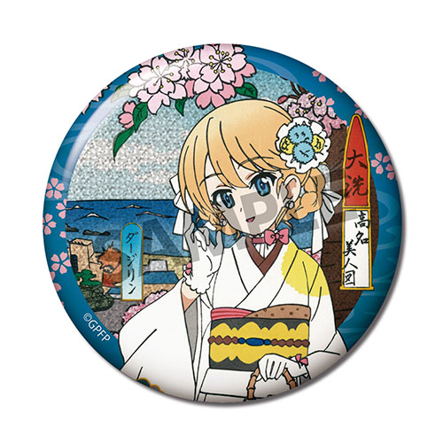 ガールズ＆パンツァー 最終章 Ukiyo-e Art 大洗高名美人図ダージリン ホログラム缶バッジの商品詳細