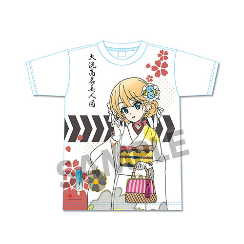 ガールズ＆パンツァー 最終章 Ukiyo-e Art 大洗高名美人図ダージリン フルグラフィックTシャツ（全4サイズ）の商品詳細