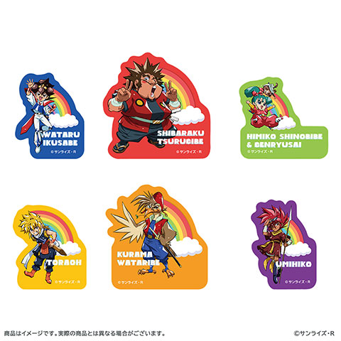 魔神英雄伝ワタル　トレーディングダイカットステッカー（全6種ランダム）の商品詳細